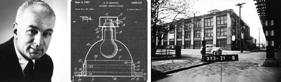 Harry Gerstel photograph with notable works: Low brightness recessed downlight and adjustable accent recessed downlight